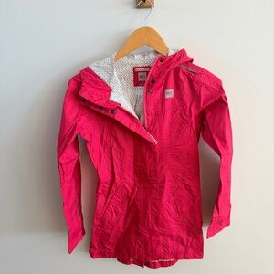 MEC Vibrant Pink Waterproof Raincoat – Girls Size 14